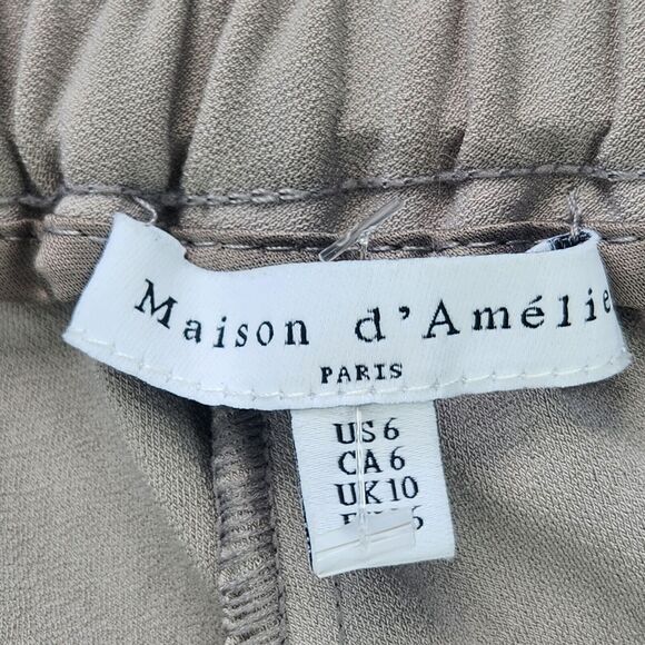 Maison d’ Amelie Straight Leg Stretch Dress Pants Womens Size 6 Trousers - Picture 9 of 9